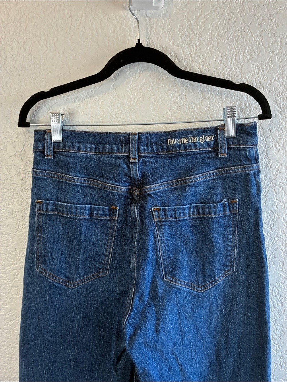 Favorite Daughter Jordie Jeans Super High Rise Wide Leg Dark Denim Wash 30 - Picture 7 of 12